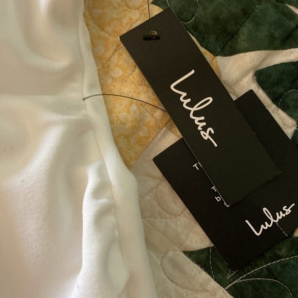 Lulu's White Off-Shoulder Mini Dress - Picture 4 of 10